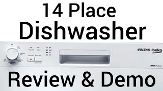 Voltas Beko 14 Place Dishwasher Unboxing, Review and Demo