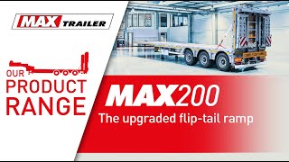 MAX Trailer: The upgraded flip-tail ramp of the MAX200 flatbed trailer