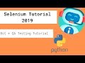 Selenium Tutorial 2019- Project Based Tutorial for Beginners