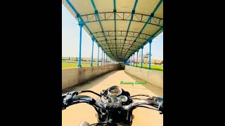 Railway underpass 💛 💙 ♥️💚 #rider #soloride #bullet #railway #underpass #train #status #trending