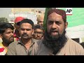 Pakistani demonstrators protest against blasphemy acquittal