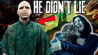 Why Voldemort Told Snape He Was NOT Going To Kill Lily