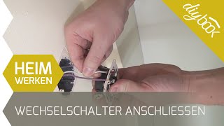 Wechselschalter anschließen, Wechselschaltung anklemmen