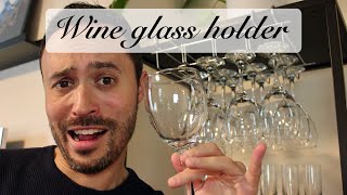 WINE GLASS HOLDER - no DIY required!