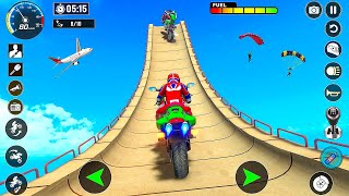 Ramp Bike Racing 3D Gameplay - Ramp Bike Stunts Racing - Android Gameplay #1million