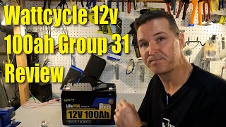 Wattcycle 12v 100ah Lifepo4 Group 31 Battery Review.  Amperage over the top...