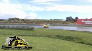 DINZ's Joe Kukutai Backing it in DriftNats2014 Hampton Downs