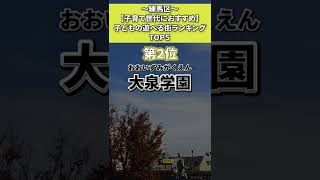 練馬区　子どもの遊べる街ランキング