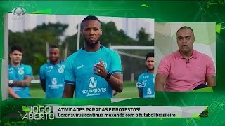 DENILSON PARABENIZA PROTESTO DE JOGADORES DO GOIÁS:  Estão do lado certo | JOGO ABERTO