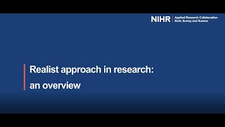 Realist approach in research – an overview