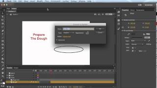 Step by step animation with basic tweening and timeline techniques in Flash