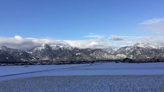 鈴鹿山脈の積雪状況。