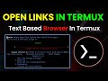 Open Websites in Termux: Quick Guide | By Technolex