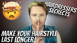 TIPS ON MAKING YOUR HAIR LAST LONGER | how to make your hair last over night | Static hair hack