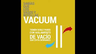 BE0307 Vaso Térmico Acero Vacuum 450ml   BE0308 Termo en Acero Vacuum 500ml  ¿Sabías Qué