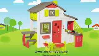 SMOBY Casuta pentru copii de exterior Smoby Friends Playhouse cu bucatarie