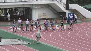 第７５回江戸川区区民総合体育祭秋季陸上競技大会　中学３年生男子１００ｍ　時生