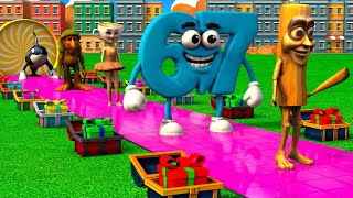 Long Slide Game With Elephant Gorilla Buffalo Hippopotamus Tiger 3d Animal Game Funny 3d Animals