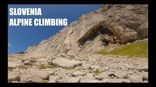 Slovenia alpine climbing | Kogel Virensova route, IV\\III