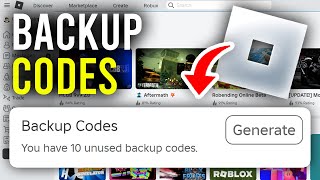 How To Get Roblox Backup Codes For 2 Step Verification - Full Guide