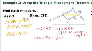 Geometry 5-4 Triangle Midsegment Theorem