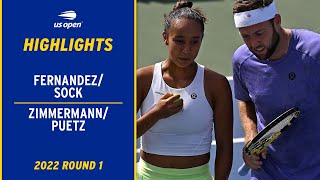 Fernandez/Sock vs. Zimmermann/Puetz Highlights | 2022 US Open Round 1