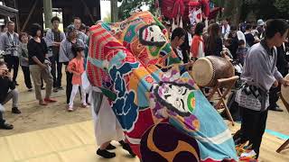 平成30年度 八十主神社 秋季例大祭 獅子組 一斉奉納