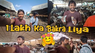 Pheli Baar 1 lakh ka bakra liya 🥰 | Deonar Bakra Mandi 2024