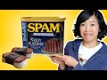 Dessert SPAM?! Limited Edition Figgy Pudding SPAM Taste Test | Spam Musubi