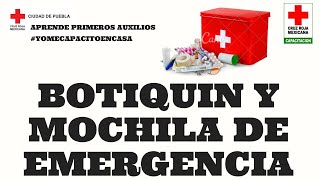 Botiquín y mochila de emergencia. Webinar.