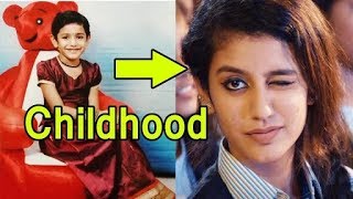 Priya varrier in Childhood photos and tamil whatsapp status