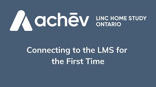 Connecting to the LMS for the First Time
