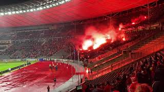 1. FC Union Berlin gegen Feyenoord Rotterdam 04.10.2021 / Pyrotechnik ist kein Verbrechen