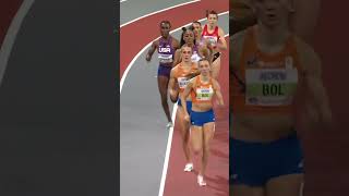 Femke Bol storms to 400m WORLD RECORD 🔥 #athletics #netherlands #worldrecord #fast #running