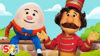Humpty Dumpty With Puppets! | Classic Nursery Rhymes | Super Simple Songs