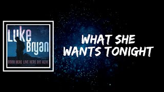 Luke Bryan - What She Wants Tonight Lyrics
