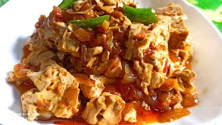 နွားနို့ခဲချက် / How to cook paneer curry