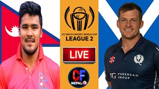 Nepal Vs Scotland Live | Icc Men's Cricket World Cup League 2 | Scotland Vs Nepal Cricket Live