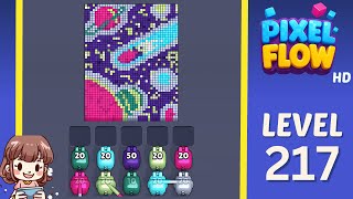 Pixel Flow Level 217 Solution Walkthrough