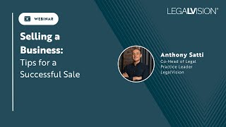 [UK] Selling a Business: Tips for a Successful Sale | LegalVision