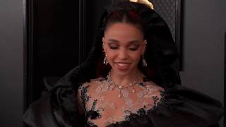 FKA twigs On The Red Carpet | Fashion Cam | 2020 GRAMMYs