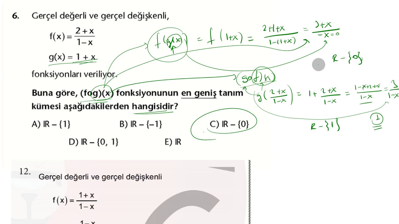 Açıklama- Fonksiyon Sorusu - YouTube