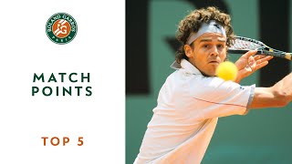 Match Points - TOP 5 | Roland-Garros
