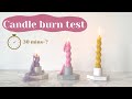 Pillar Candle Burn Test | How long do they actually last?