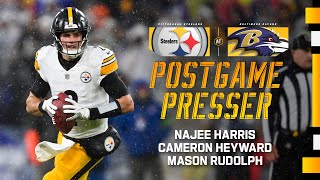 Rudolph, Harris & Heyward Postgame Press Conference (Week 18 at Ravens) | Pittsburgh Steelers
