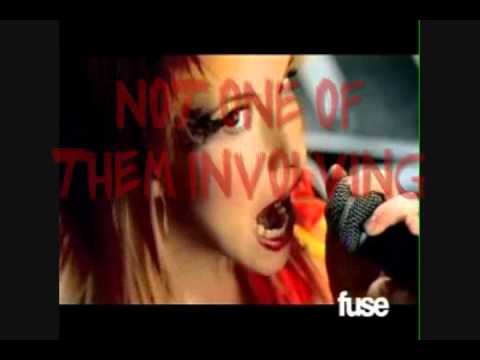 Misery Business Music Video With Lyrics On Screen! - YouTube