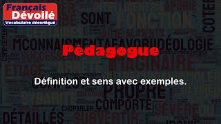 Pédagogue