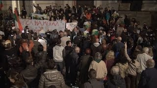 Protest in Sofia 30.10.2013 in front of Sofia University in Full HD 3D