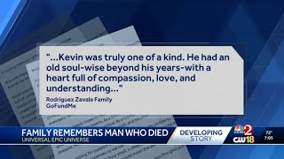 Family plans to honor man who died after riding thrill coaster at Epic Universe in Orlando