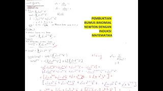 Pembuktian Rumus Binomial Newton dengan Induksi Matematika